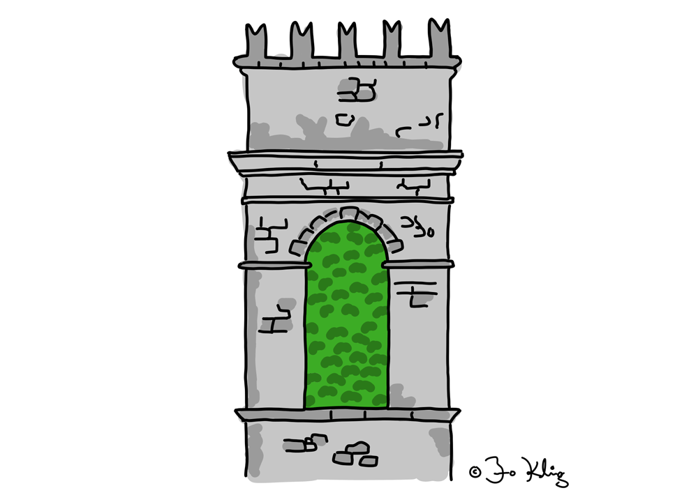 Illustration of the campanile of Incino's church